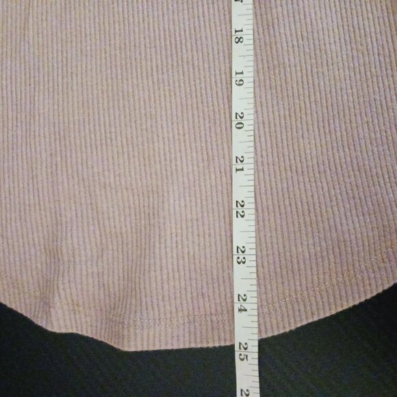 NEW Chaser Ribbed Pullover Top Long Bell Sleeves in Heliotrope/Light Mauve, S - Picture 11 of 11